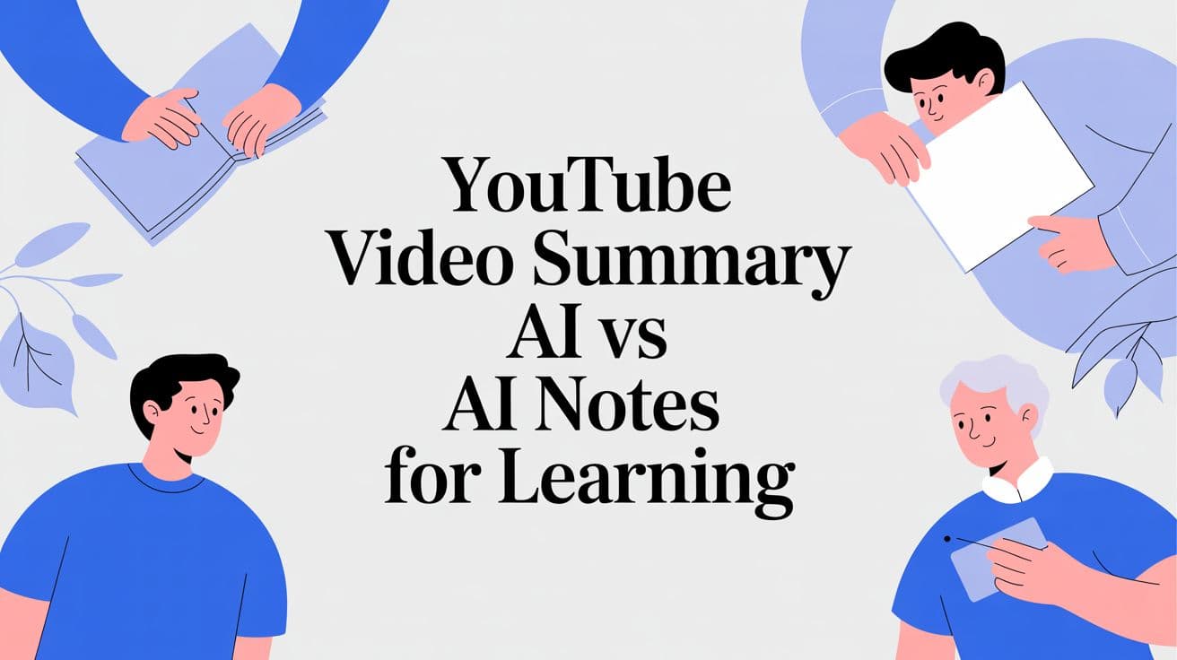 AI Video Notes vs. Summaries: Which Helps Learning?