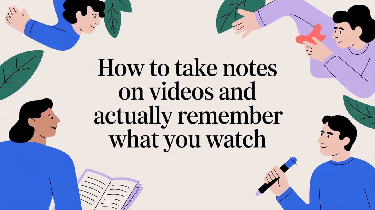 How to Take Notes on Any Online Video