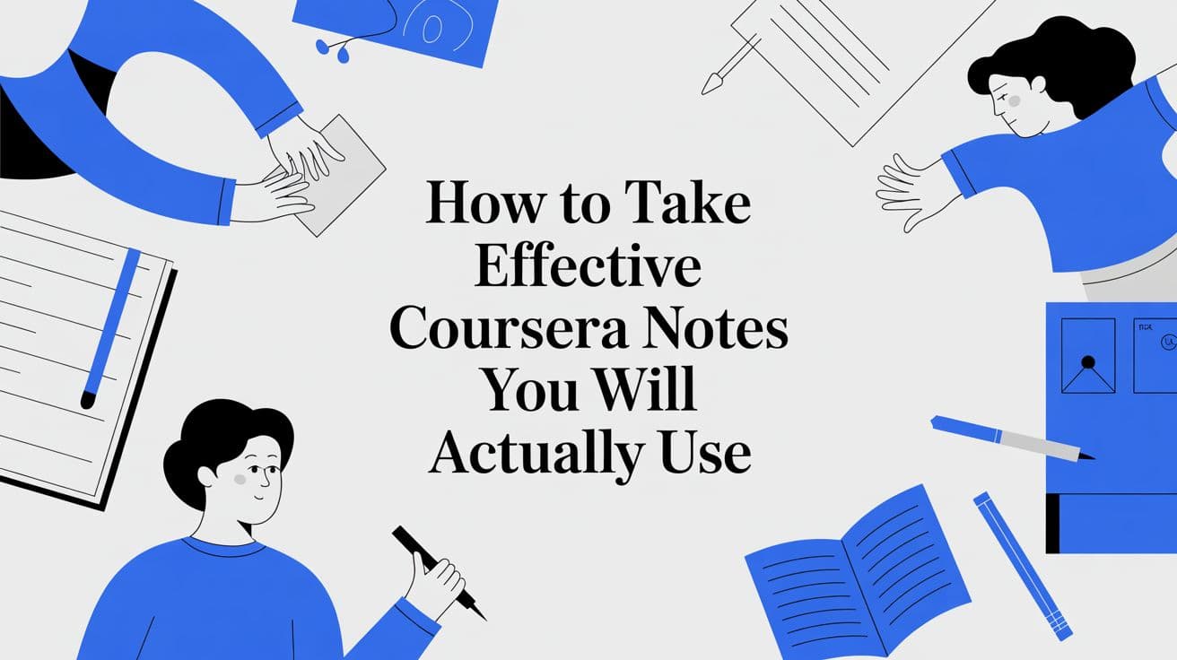 How to Take Notes on Coursera Courses