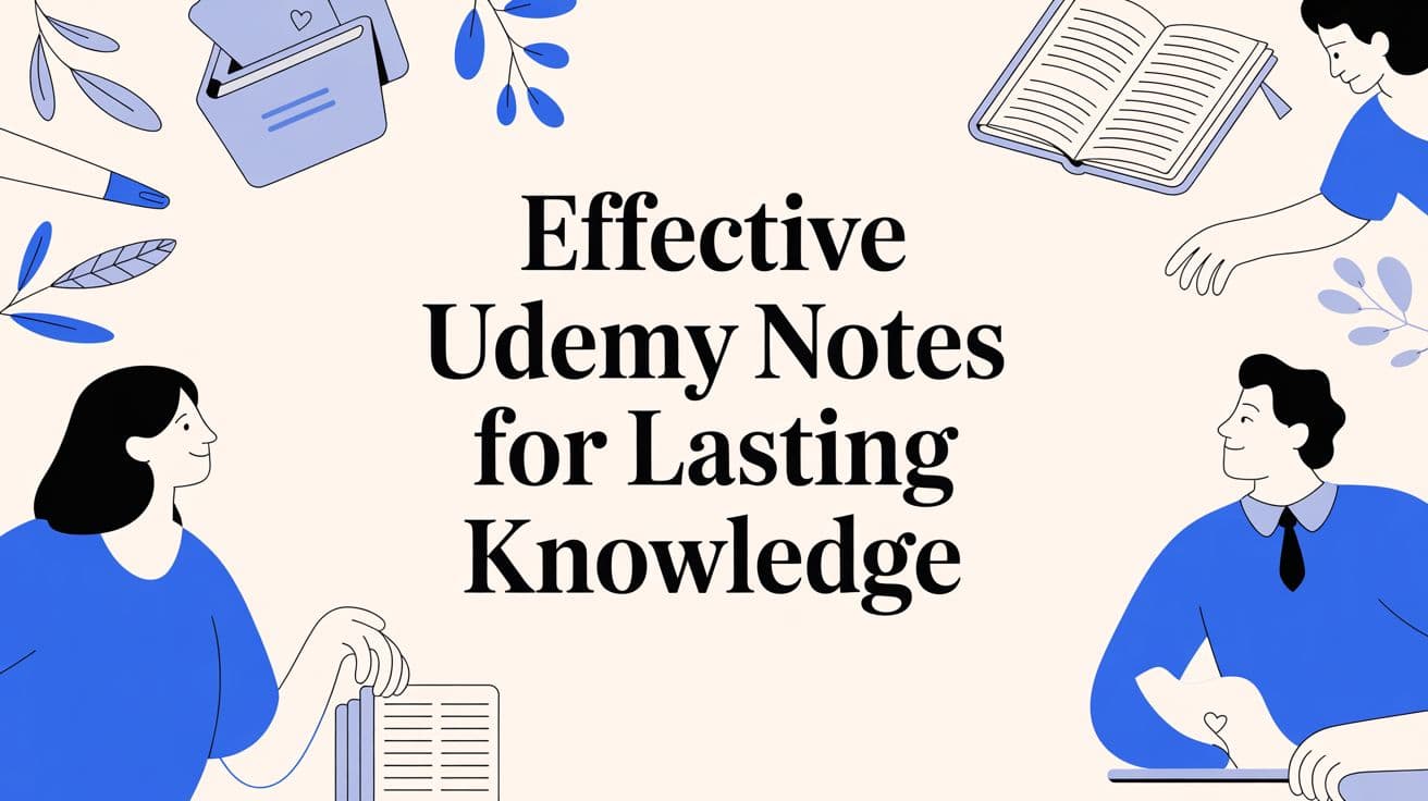 How to Take Effective Notes on Udemy Courses