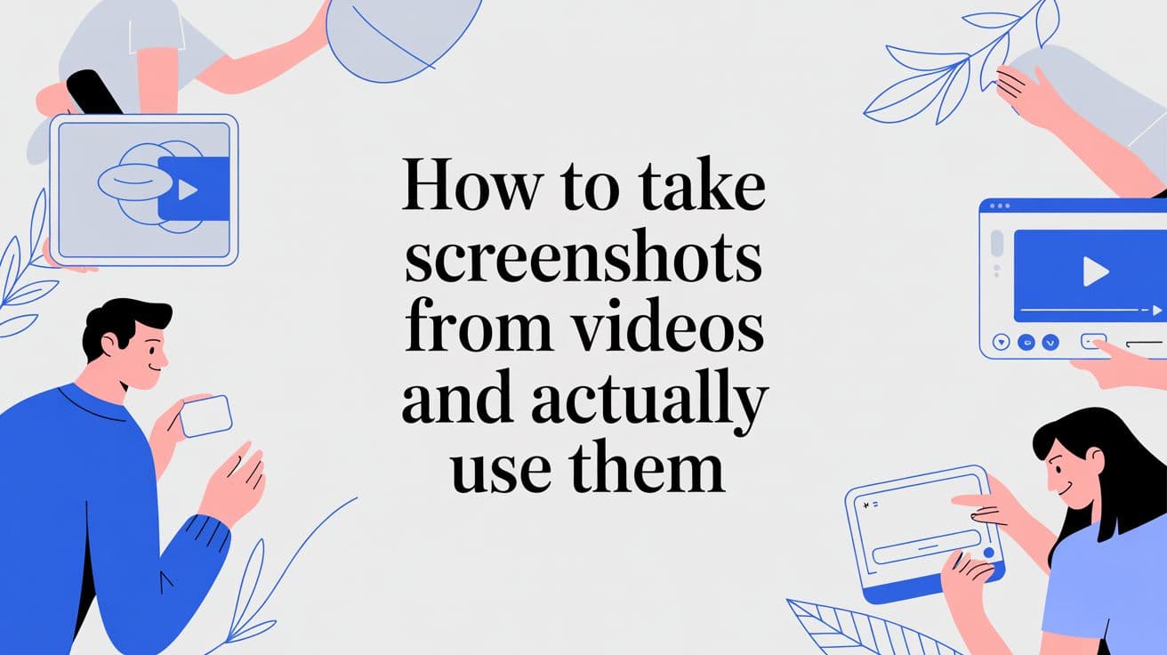 How to Capture and Organize Video Screenshots for Notes