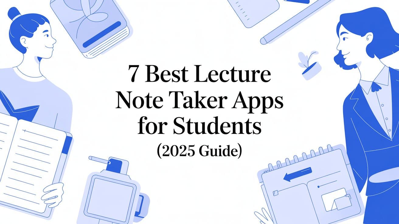 7 Best Lecture Note Taker Apps for Students (2025 Guide)