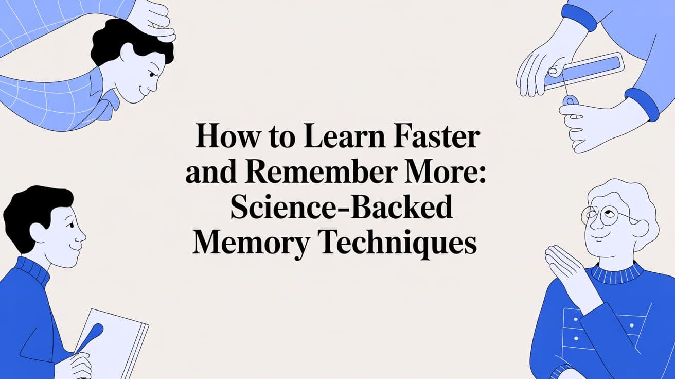 How to Learn Faster and Remember More: A Practical Guide